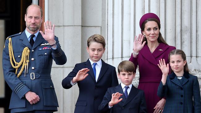 The family on the balcony of Buckingham Palace during VE day celebrations. Picture: Chris Jackson/Getty Images