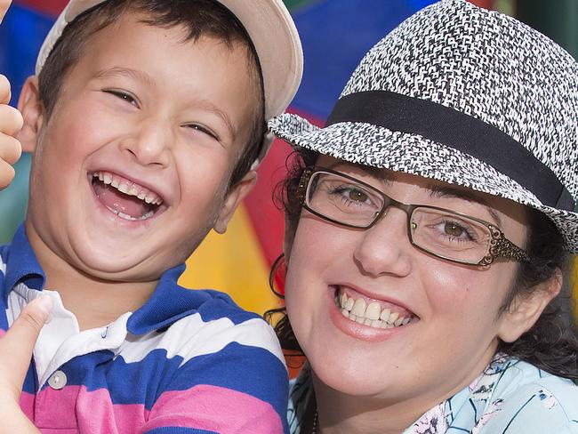Aussie parents can expect to spend around $300 entertaining their kids and almost $100 entertaining their kidsÕ friends over the summer break, according to new research. Parents are estimated to suggest close to 100 activities over the entire school holiday period to their children. Tanya Smith (36) with her primary school aged kids Jacob (7) and Nathan (6), opts for free activities including trips to the park, beach and into town to keep her kids busy and entertained. Picture: Sarah Matray