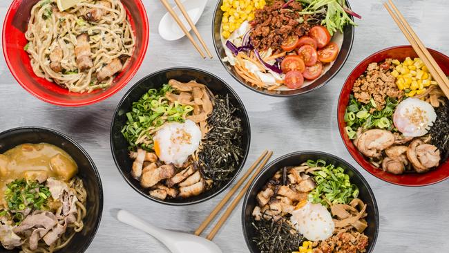 A selection of noodle dishes from IIKO Mazesoba. Picture: Boni Febrianda Photography