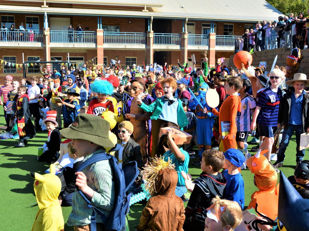 Toowoomba Grammar School students dressed up for Book Week 2023. Picture: Rhylea Millar