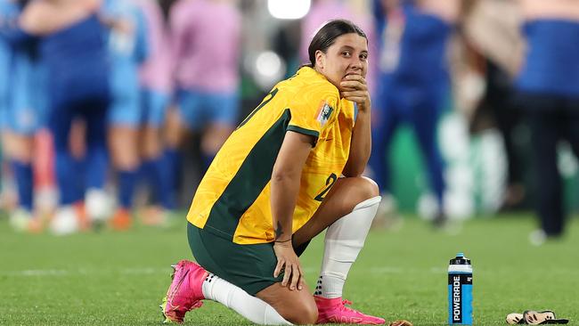 Sam Kerr’s captaincy of the national team is in question. Picture: Getty Images