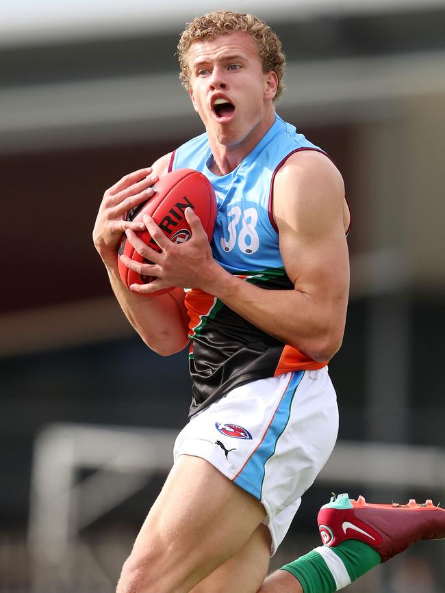 Jed Walter of the Allies during the 2022 NAB AFL National Championships U18 Boys match between South Australia and the Allies at Thebarton Oval on June 19, 2022 in Adelaide, Australia. (Photo by Sarah Reed/AFL Photos via Getty Images)