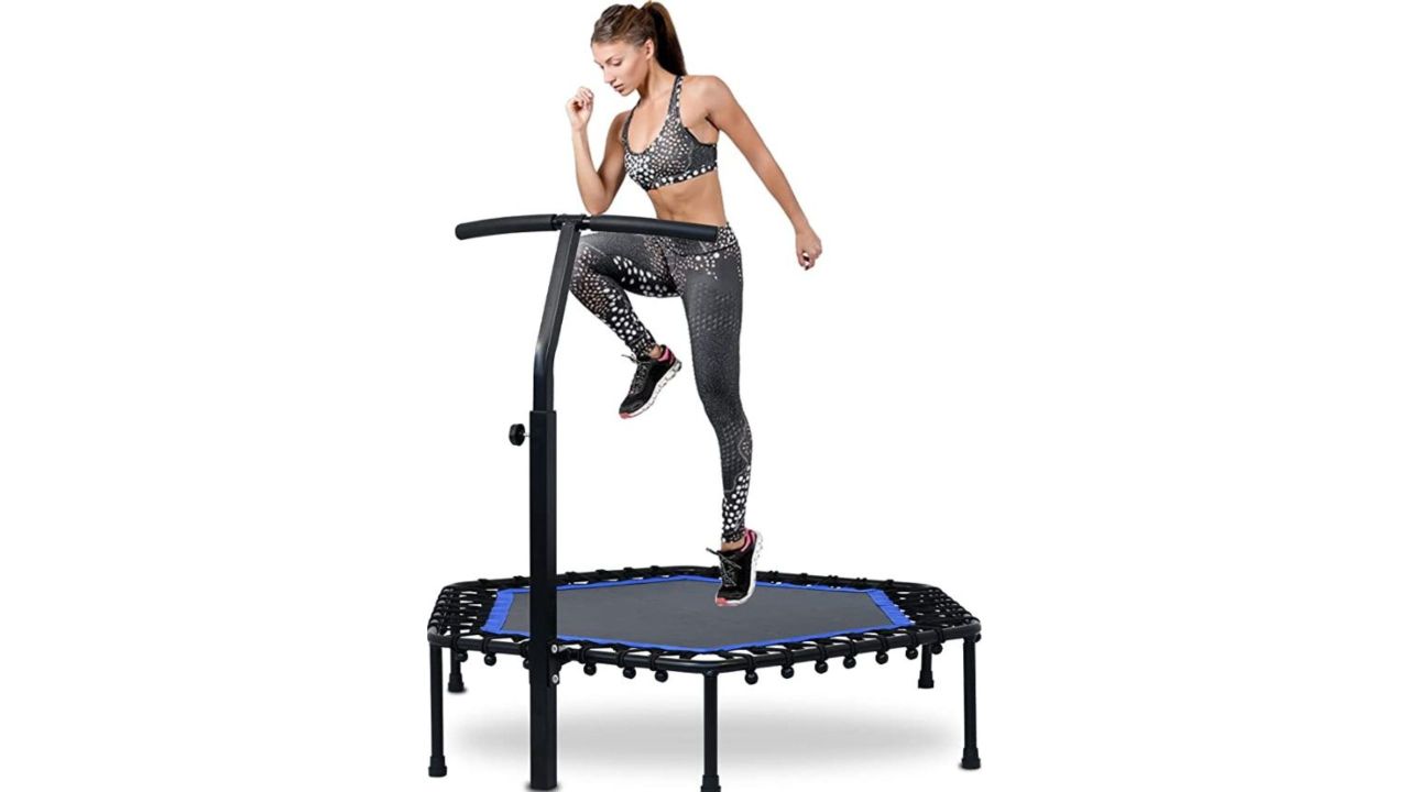 Best mini discount trampoline with bar