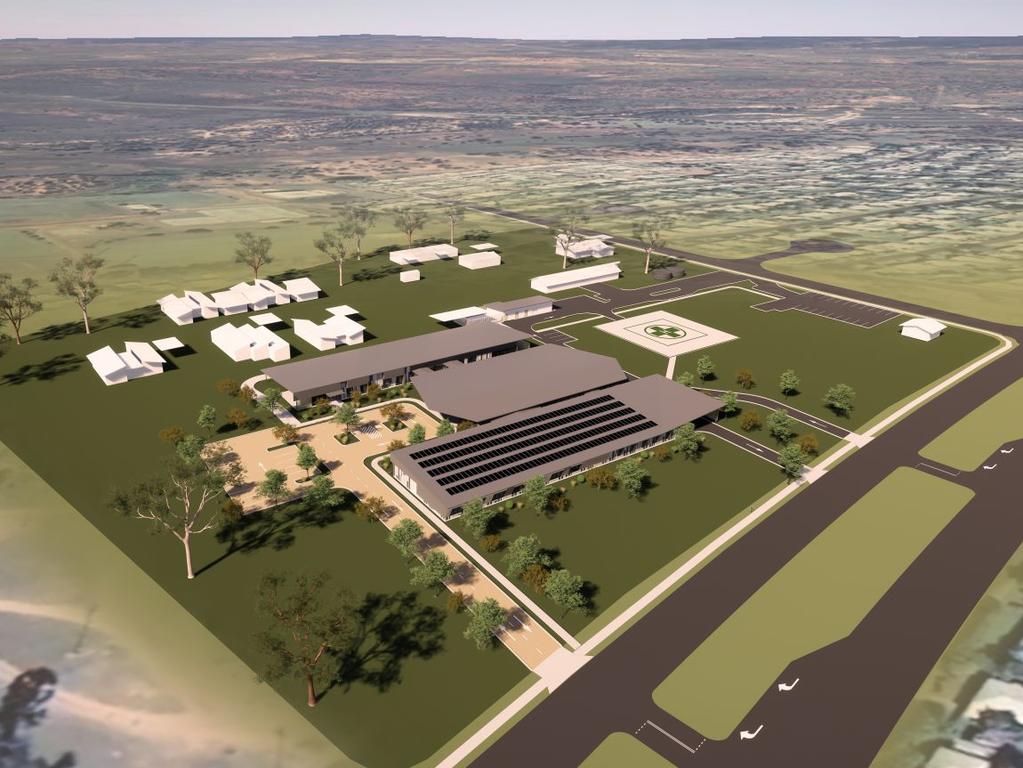 An artist's impression of the new Moranbah Hospital. Picture: Contributed