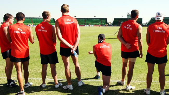 Collingwood at Ghantoot Racing and Polo Club in Abu Dhabi.