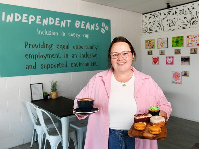 Owner independent Beans Cafe Sarah Tarttelin. Picture: Shae Beplate.