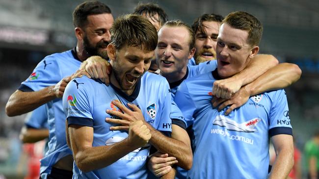 Milos Ninkovic scored during the second half to help seal victory for Sydney FC.