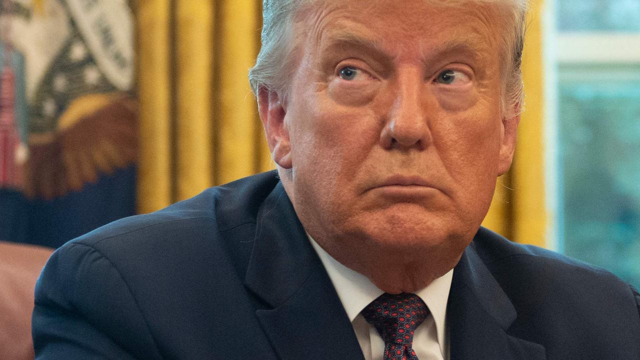 Mr Trump in the Oval Office yesterday. Picture: Andrew Caballero-Reynolds/AFP