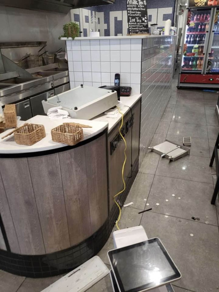 The fish and chip shop that was ransacked. Picture: Facebook/Action For Alice 2020