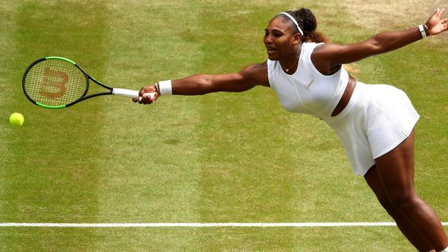 Serena Williams reaches for a return. Picture: Getty Images