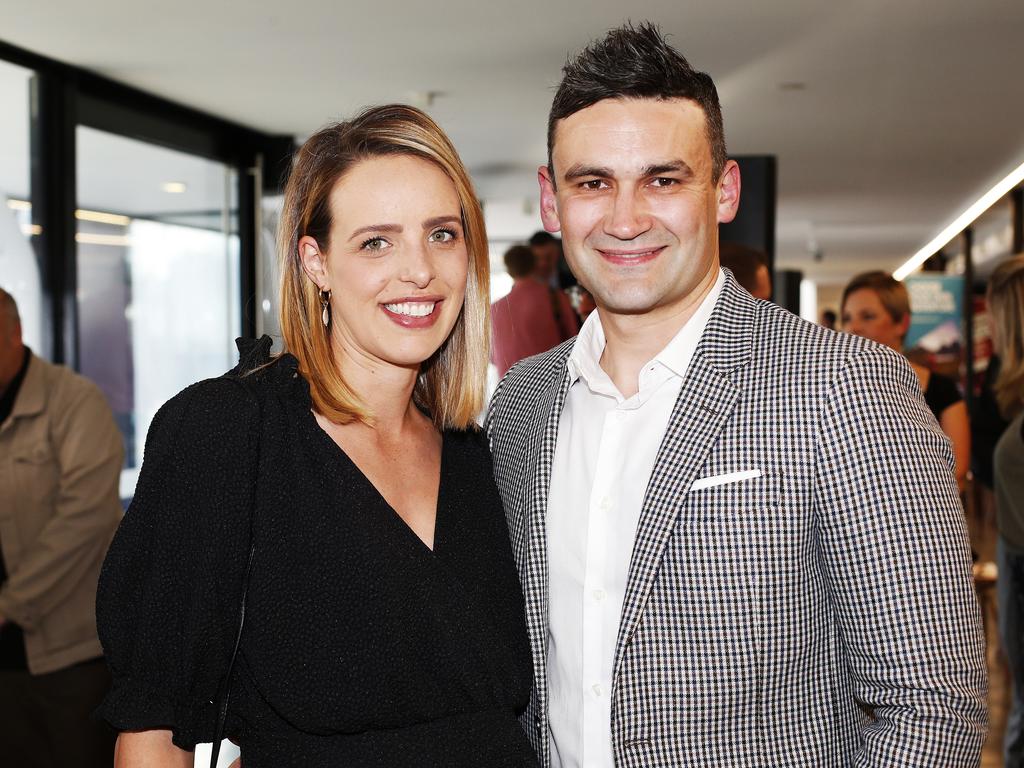 Tas Weekend socials from Tasmanian Leaders Program graduation from Brooke Street Pier. Eliza and Alistair Burke of Bellerive. Picture: Zak Simmonds