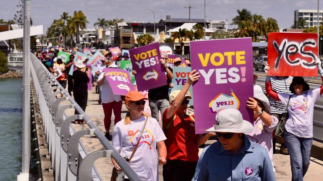 Vote for Yes march in Mackay on September 17. Picture: Contributed