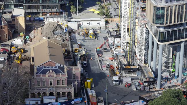 The hotel and private hospital is near the massive Parramatta Square redevelopment. Picture: Gaye Gerard