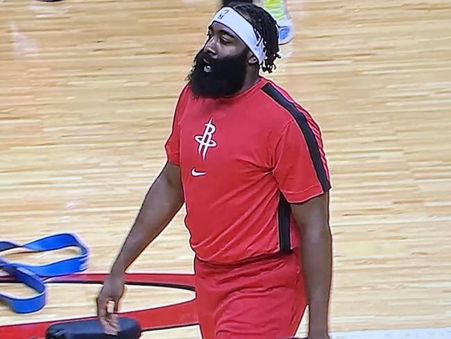 James Harden was looking thicker than usual.