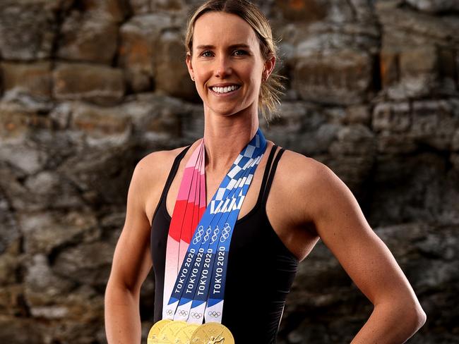 *2021 Getty Images Best of Sport Australia* - WOLLONGONG, AUSTRALIA - AUGUST 26: Australian swimmer Emma McKeon poses during a portrait session at the Wollongong Rockpool on August 26, 2021 in Wollongong, Australia. McKeon won a total of 7 medals at the Tokyo 2020 Olympic Games including 4 gold medals. McKeon now has 11 Olympic medals, the most of any Australian in history. (Photo by Brendon Thorne/Getty Images)