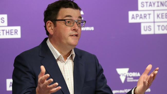 Daniel Andrews on Sunday delivered a map to destruction Picture: David Crosling