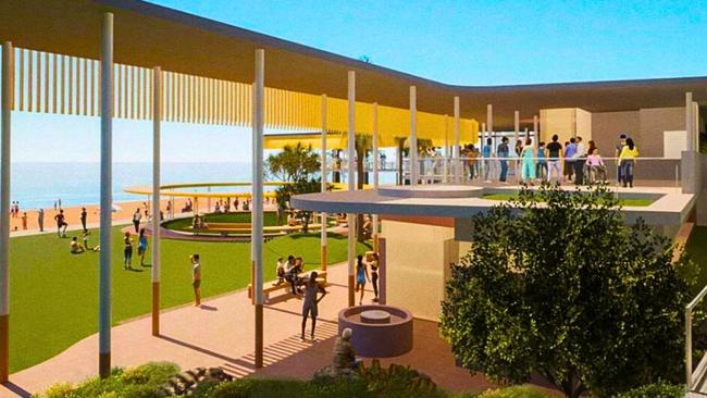 Redcliffe teen Jai Warner and his family want Moreton City Council to build a swimming enclosure at Suttons Beach at Redcliffe, while the area is undergoing a transformation. Image: Moreton City Council