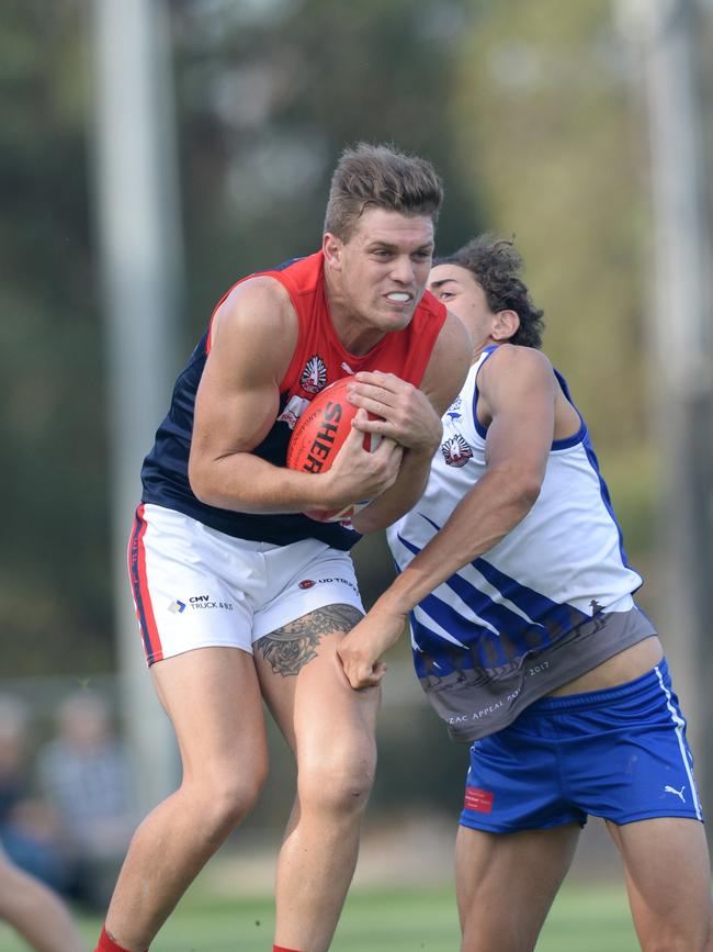 Billy Schilling playing for Montrose. Picture:AAP/ Chris Eastman