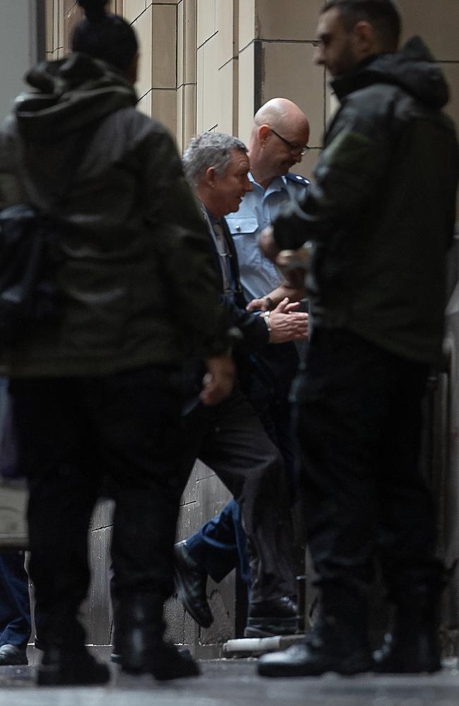 Greg Lynn arriving at Supreme Court on Friday morning. Picture: Jason Edwards