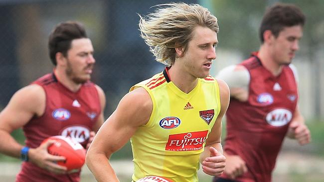 Dyson Heppell is expected to return to Essendon, possibly as captain. Picture: Wayne Ludbey
