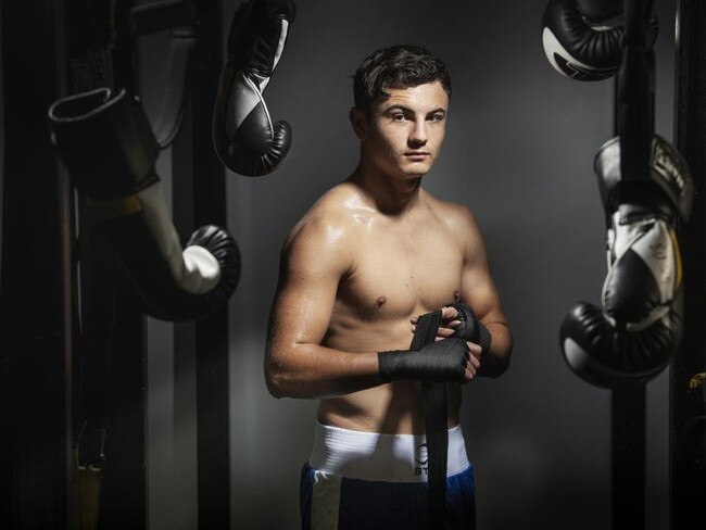 Gold Coast boxer Michael Johnson. Picture: CAVAN FLYNN