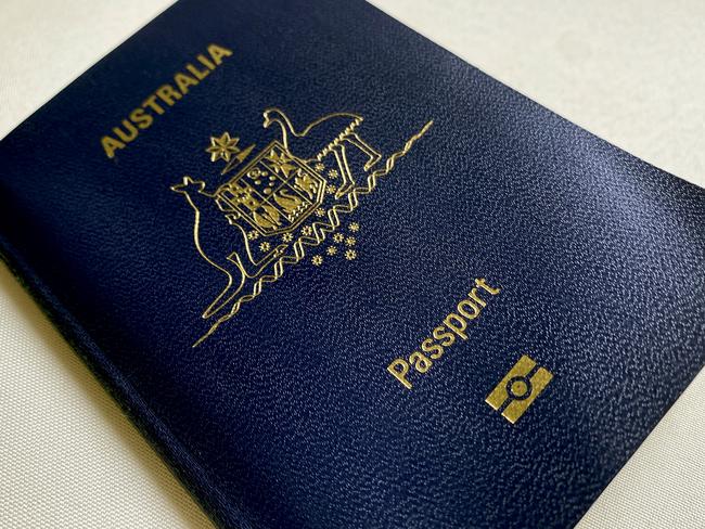 SYDNEY, AUSTRALIA - NewsWire Photos - 13 DECEMBER, 2023: Editorial generic image of an Australian passport. Picture: NCA NewsWire / Nicholas Eagar