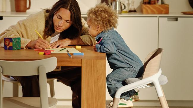 Luxury baby brand Bugaboo has recalled their Giraffe Highchair over safety concerns and injured babies. Picture: Bugaboo