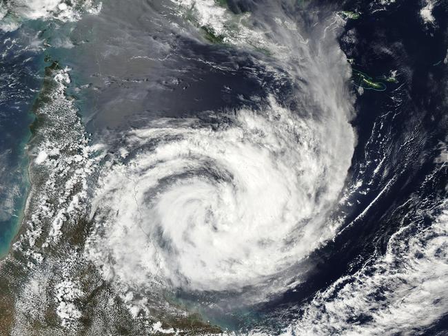 NASA image of Cyclone Jasper off the coast of QLD on Tuesday.