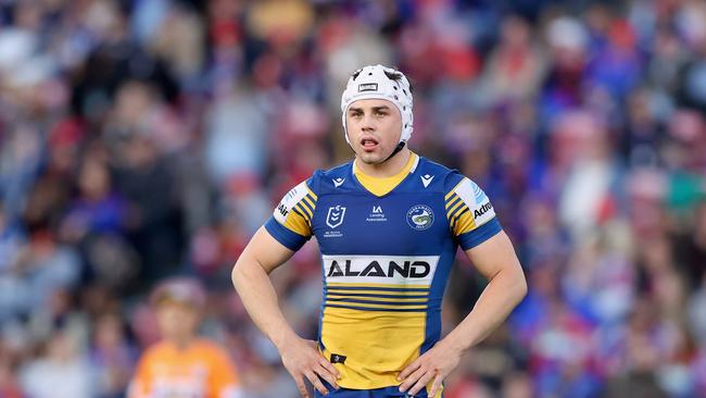 Parramatta and Queensland will be facing a nervous wait, with Reed Mahoney suffering a shoulder injury late in the game. Picture: Getty Images.