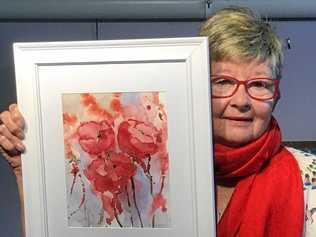 IMPRESSIONIST BOUQUET: Sue Howard will be displaying three of her watercolour impressionistic pieces in the upcoming Somerset Art Society exhibition. Picture: Contributed