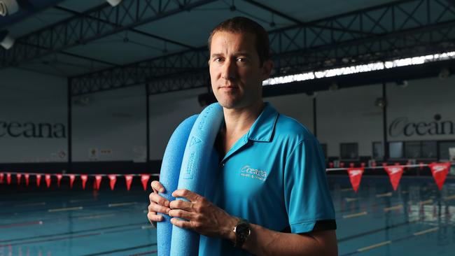 Jared Robinson Fitness Director at Oceana Aquatic and Fitness in Mornington. The business is set to be hit with a huge power bill increase in the new year with their pool area being their major power usage source. Picture: Nikki Davis-Jones