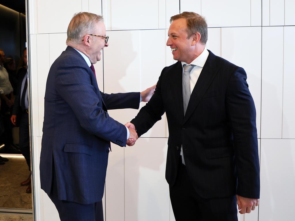 Premier Steven Miles meet with Prime Minister Anthony Albanese tomorrow to discuss Bruce Highway funding. Picture: NCA NewsWire/Tertius Pickard