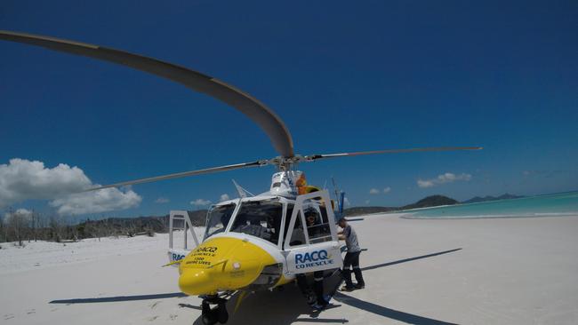 An RACQ CQ Rescue helicopter team was called to assist.