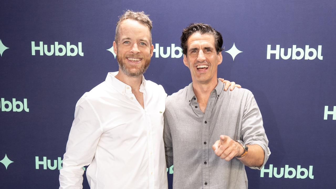 Hamish and Andy at a Hubbl event. Picture: Supplied