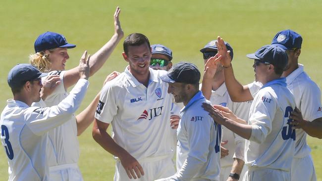 Josh Hazlewood is playing Sheffield Shield and the Blues are loving it. Picture: AAP
