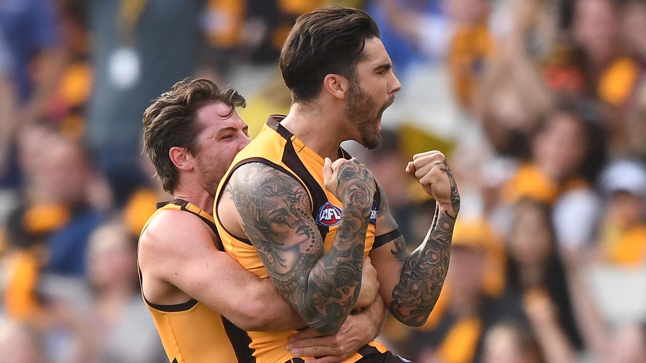 Three goals on debut for Chad Wingard. Photo: AAP Image/Julian Smith