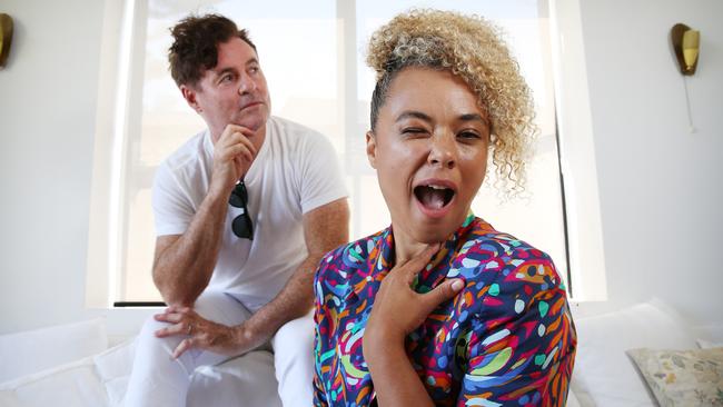 Sneaky Sound System duo Connie Mitchell and Angus McDonald. Picture: Toby Zerna