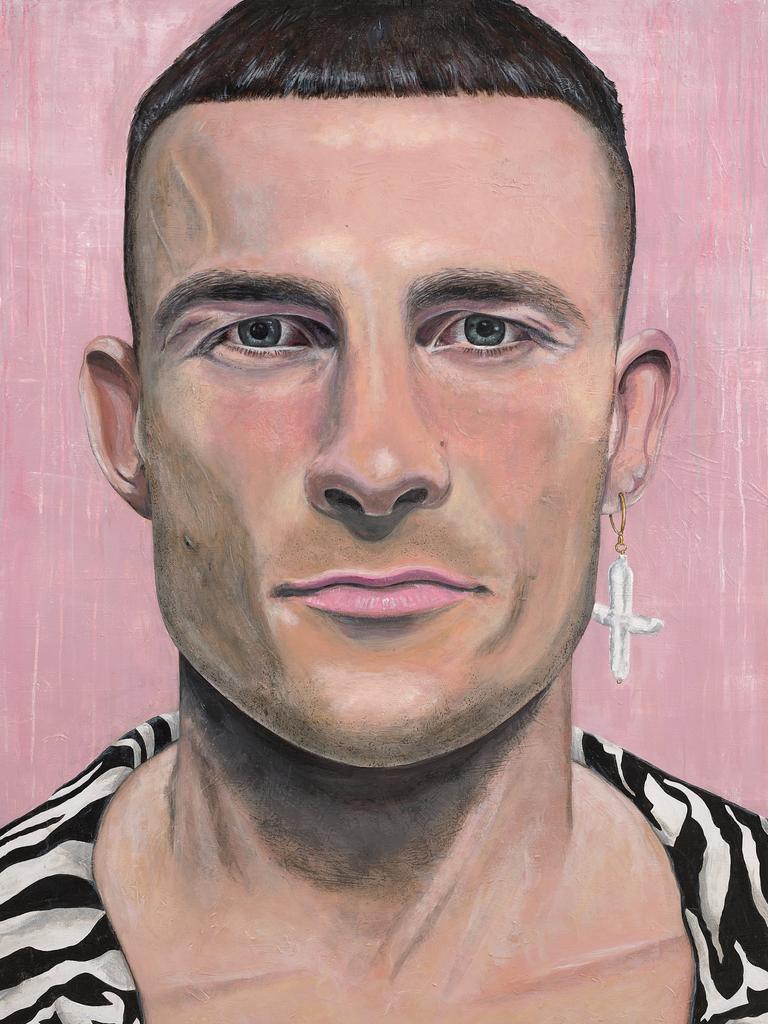 John Hillier’s 'There's something about Harry', acrylic on canvas, 152.3 x 122cm. Sitter: Harry Garside