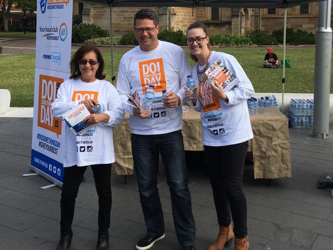 Fairfield Advance editor Pam Walker, Canterbury Bankstown Express editor Antony Field and Tricia Hamilton