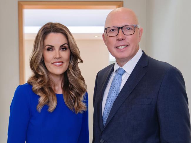 Peta Credlin and Peter Dutton.