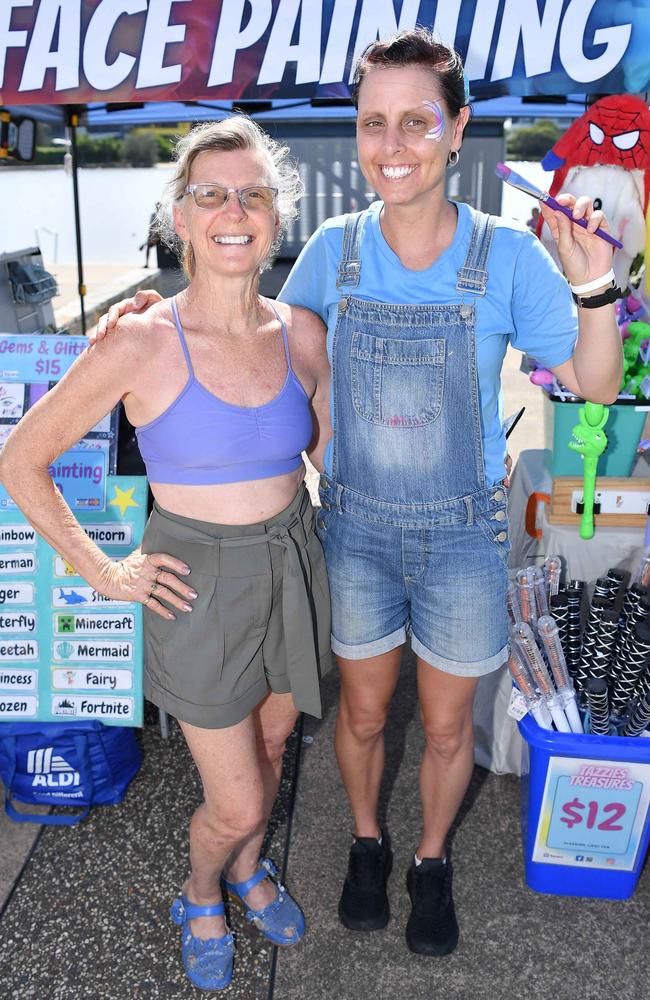 Kathy Goodwin and Taz Unicorn fro Tazzies Treasures at Picnic by the Lake, Kawana. Picture: Patrick Woods.