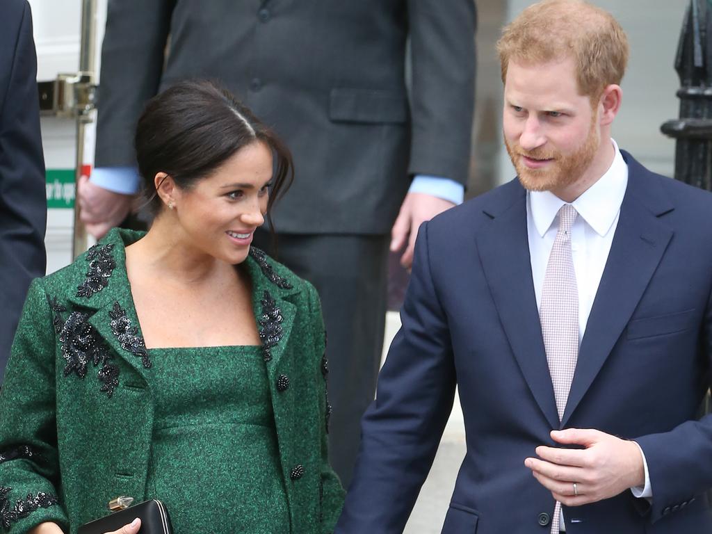 Harry’s wife Meghan is due to give birth to their first child within weeks. Picture: TREVOR ADAMS / MATRIXPICTURES.CO.UK 