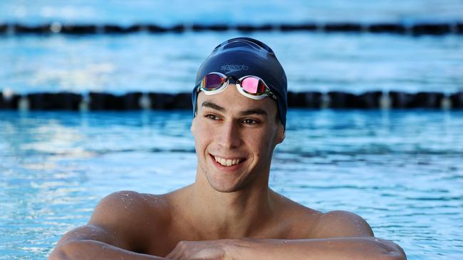 Newcomer Tom Neill, 18, will be on the Australian Olympic Swimming Team. Pics Tara Croser.