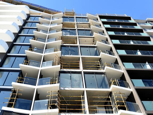 Apartment prices in Melbourne are starting to come down but Sydney is still increasing. Picture: Mike Keating.