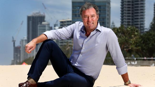 John-Paul Langbroek after announcing he will run for leadership of the LNP. Pictured at Surfers Paradise Beach. Pic Adam Head