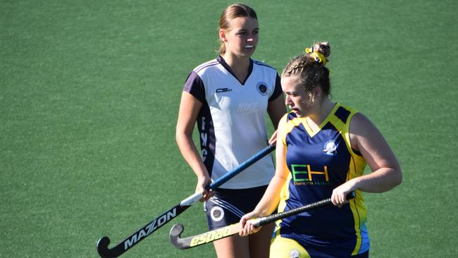 Central Coast and Far North Coast in the division 2 semi-final at the NSW U-18s Girls Hockey Championships, May 23.