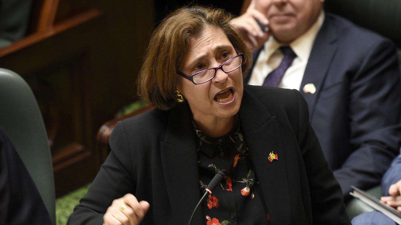 Lily D'Ambrosio gave an emotional address to parliament. Picture: NCA NewsWire / Andrew Henshaw