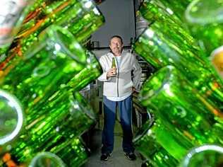 Paul Brewer at his Pickled Pig Brewery. Picture: Blainey Woodham