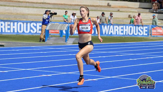 Iluka-Rose Taylor broke a 33-year state record in the 400m hurdles. Picture: Athletics SA