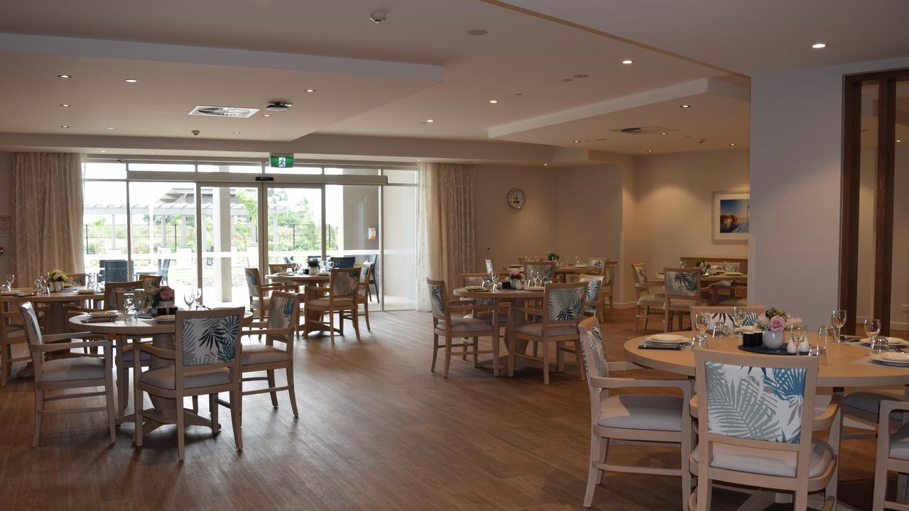 The dining area in the dementia care wing at the new Ozcare Mackay facility. Picture: Heidi Petith